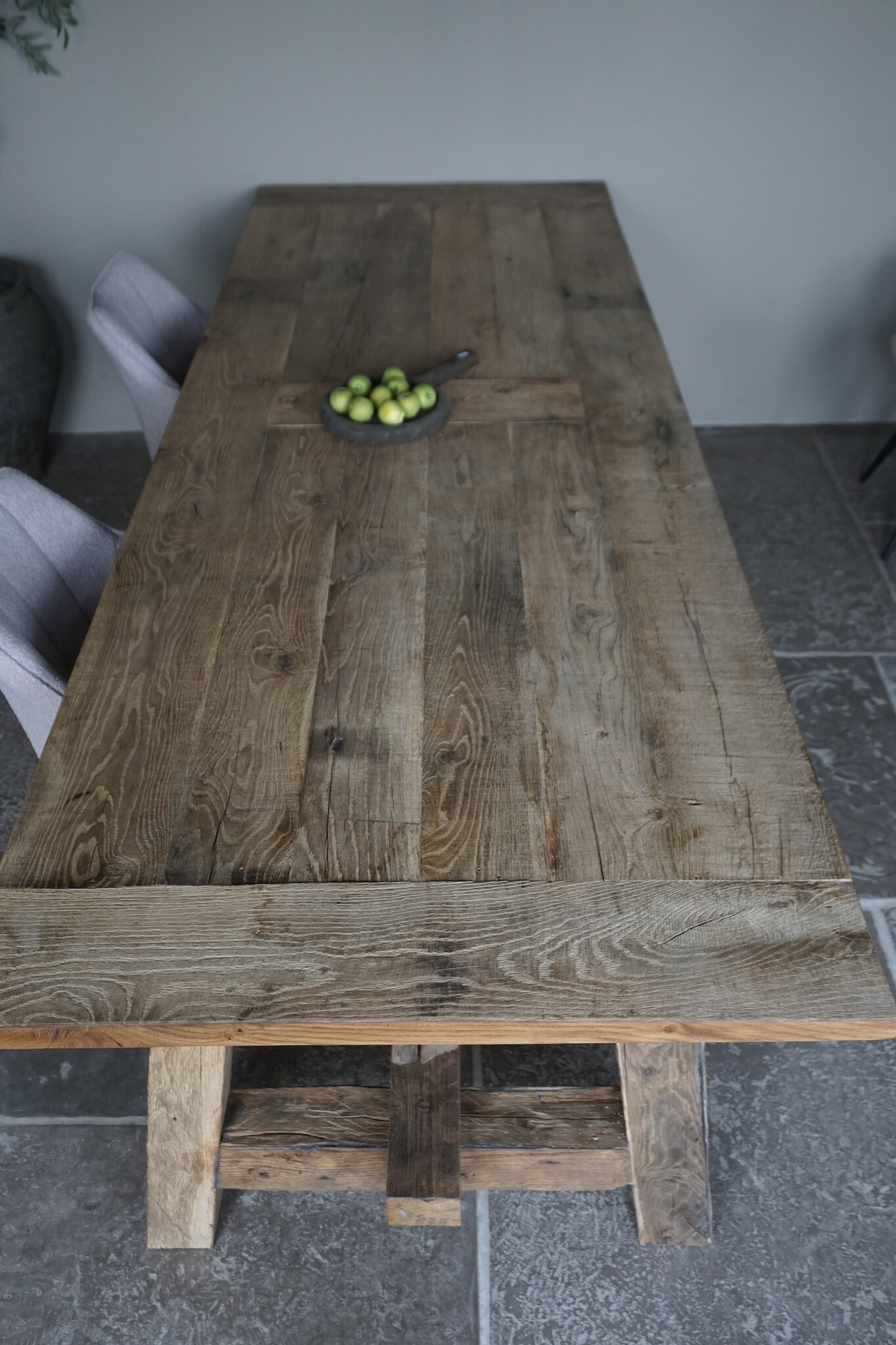 Rene Houtman Oud Eikenhouten Tafel | L300 x B100 x H78.5 cm
