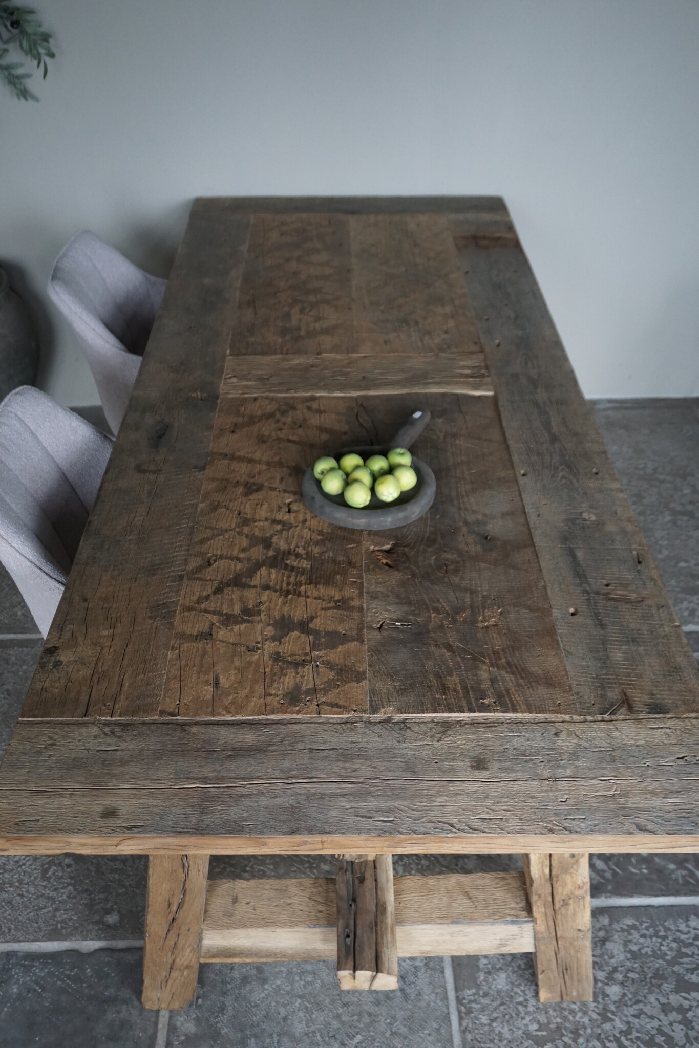 Rene Houtman Oud Eikenhouten Tafel | L250 x B100 x H78.5 cm