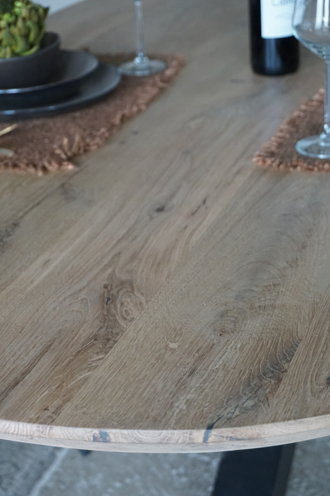 Rene Houtman Massief Eikenhouten Tafel Deens Ovaal - Kies Maat & Onderstel
