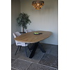 Massief Eikenhouten Tafel Deens Ovaal - Kies Maat & Onderstel