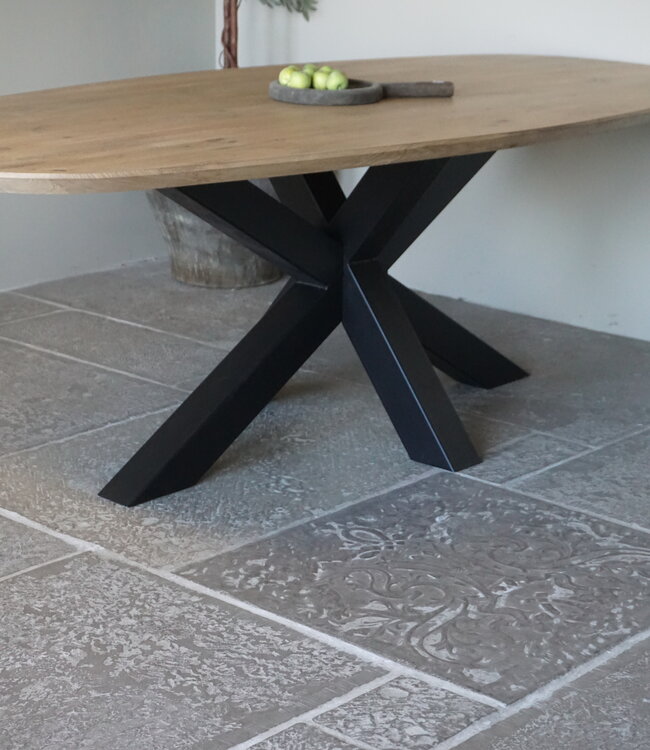 Rene Houtman Massief Eikenhouten Tafel Deens Ovaal - Kies Maat & Onderstel