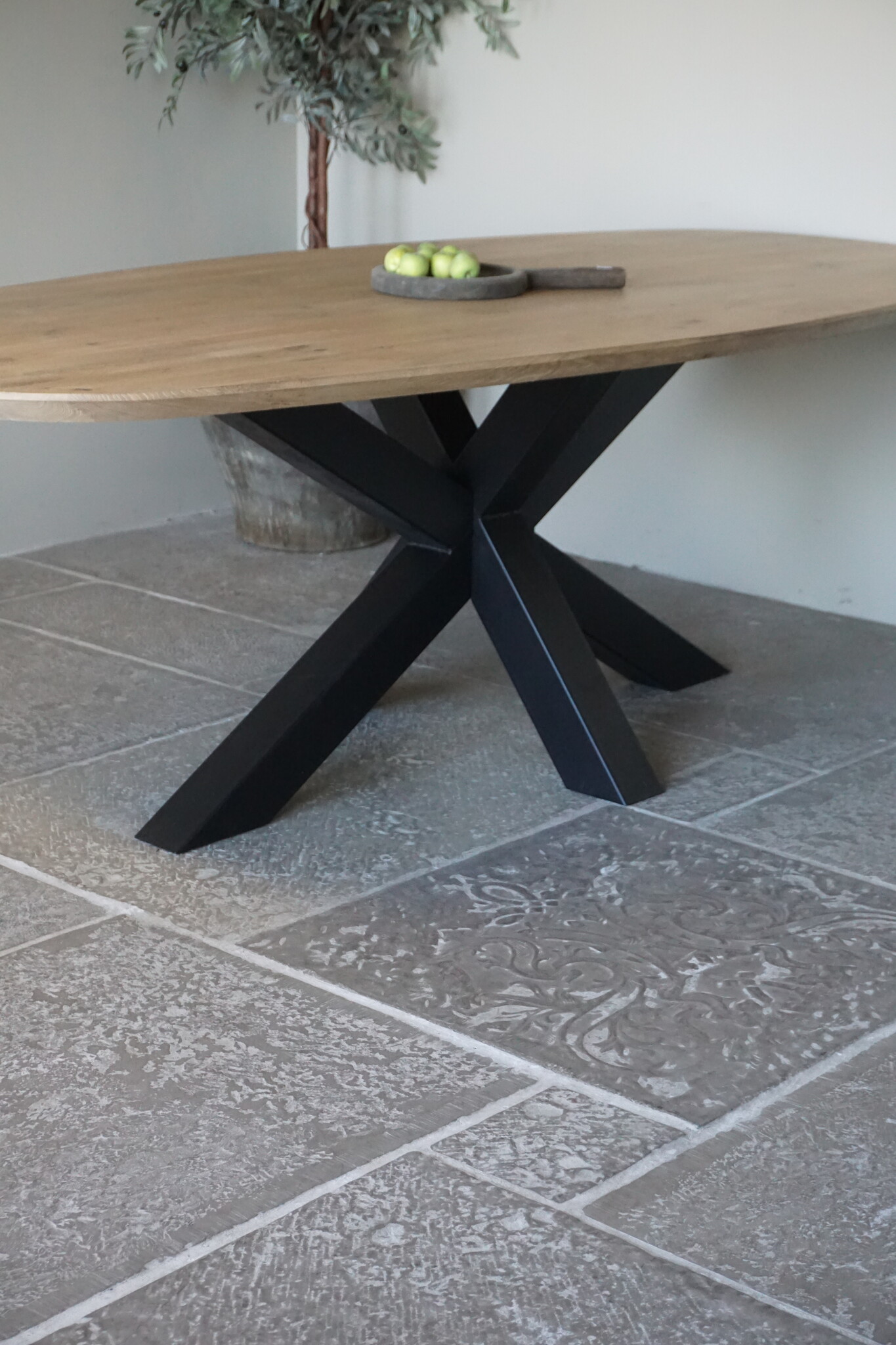 Rene Houtman Massief Eikenhouten Tafel Deens Ovaal - Kies Maat & Onderstel