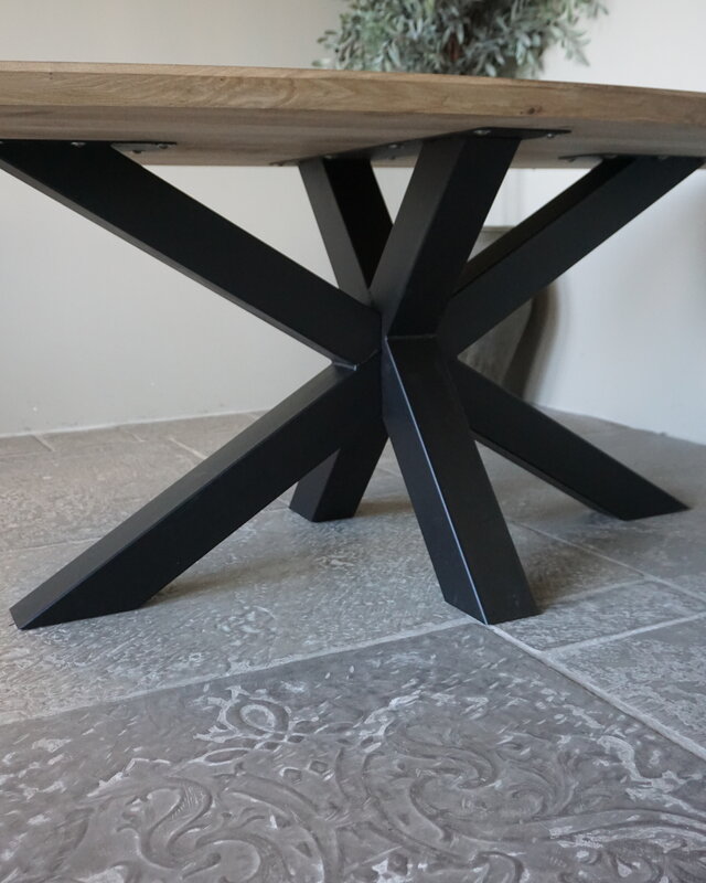 Rene Houtman Massief Eikenhouten Tafel Deens Ovaal - Kies Maat & Onderstel
