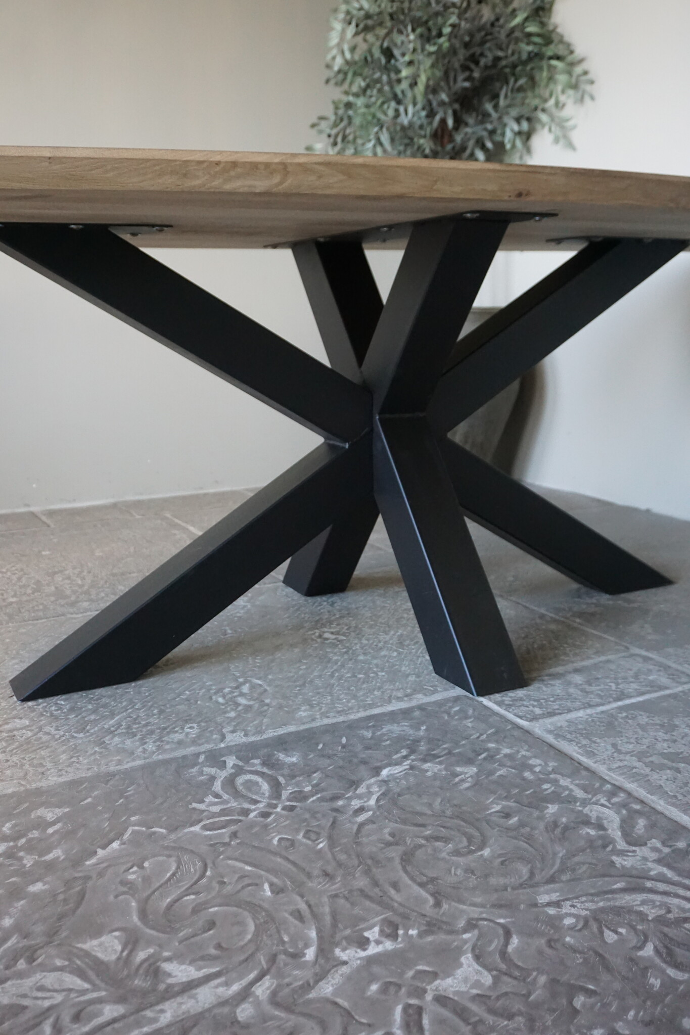 Rene Houtman Massief Eikenhouten Tafel Deens Ovaal - Kies Maat & Onderstel