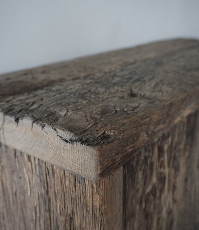 Rene Houtman Kast Massief Oud Eikenhout Geborsteld - Kies Maat