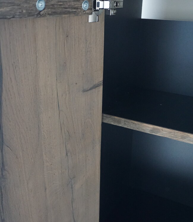 Rene Houtman Kast Massief Oud Eikenhout Geborsteld - Kies Maat