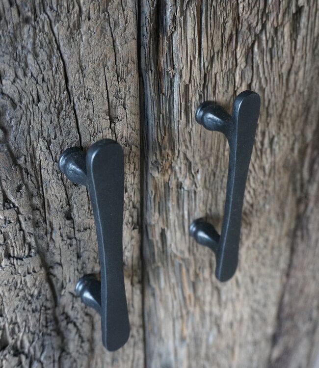 Rene Houtman Kast Massief Oud Eikenhout Geborsteld - Kies Maat