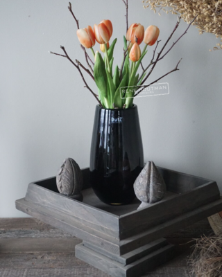 Rene Houtman Real Touch Tulpen | Oranje | 5 Stuks | L44 Cm