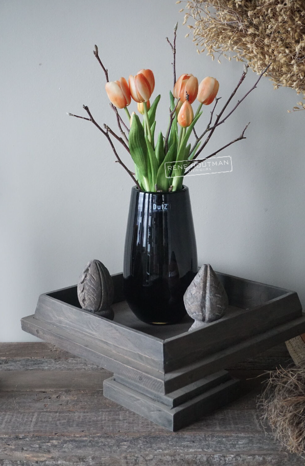 Rene Houtman Real Touch Tulpen | Oranje | 5 Stuks | L44 Cm