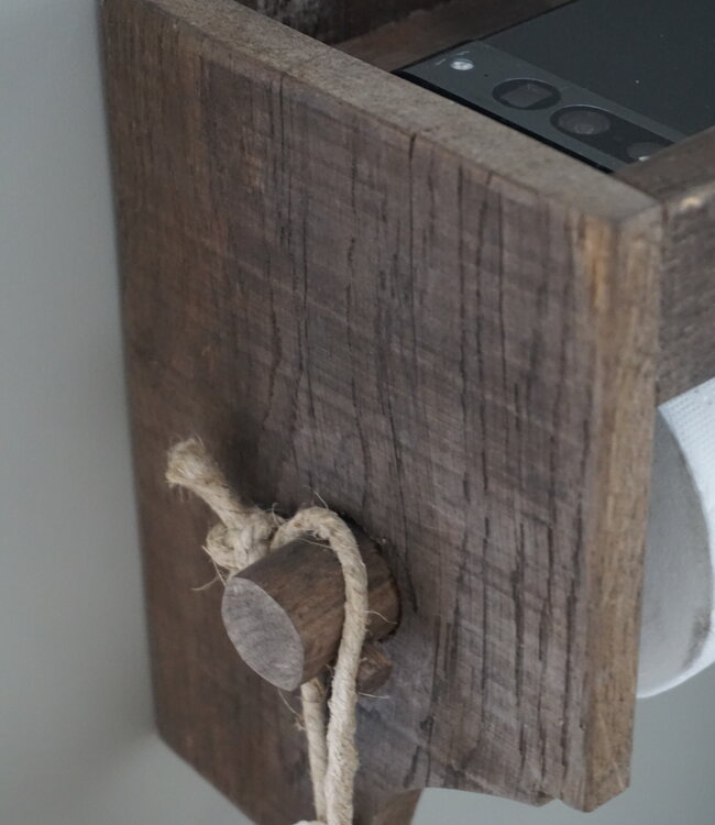 Rene Houtman Toiletrolhouder | Met Bakje | H20 x B20 x D14 cm