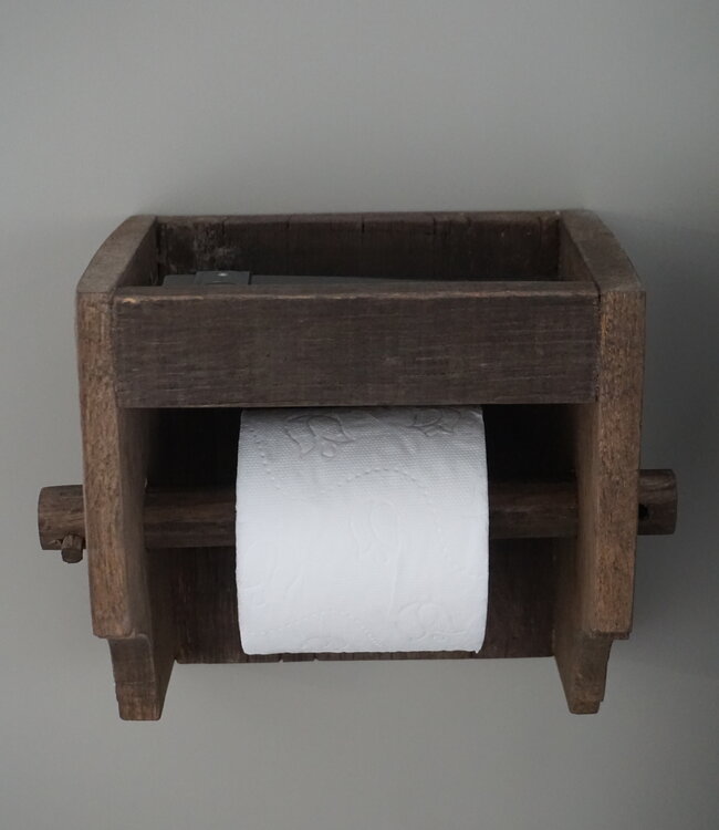 Rene Houtman Toiletrolhouder | Met Bakje | H20 x B20 x D14 cm