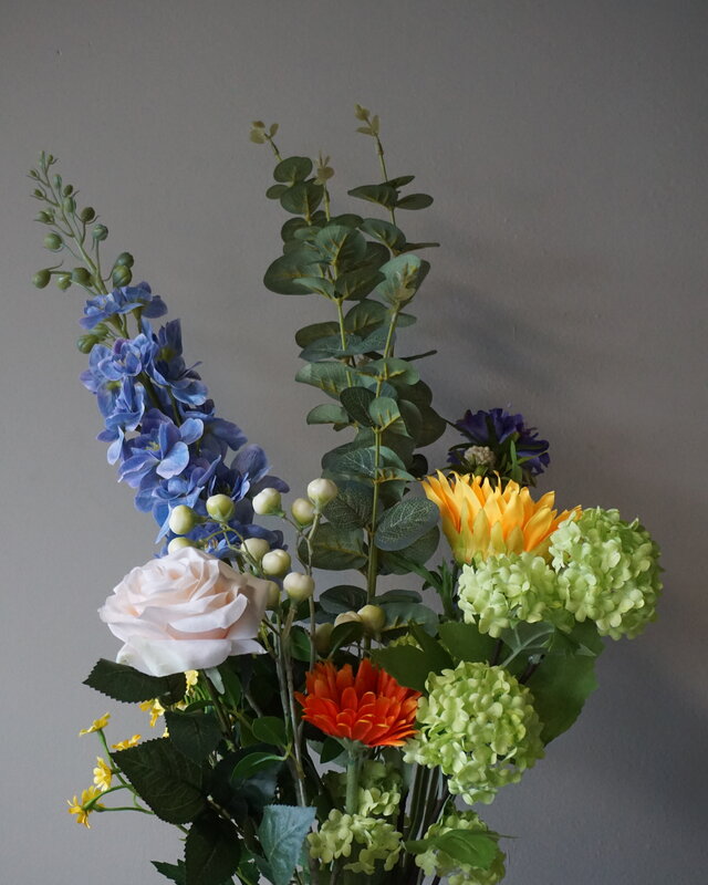 Rene Houtman Kunstbloemen Boeket Bibi | Zijden Bloemen | H90 cm