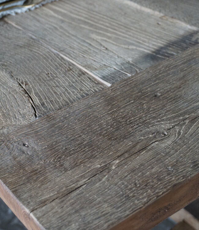 Rene Houtman Oud Eikenhouten Tafel | L300 x B100 x H78.5 cm