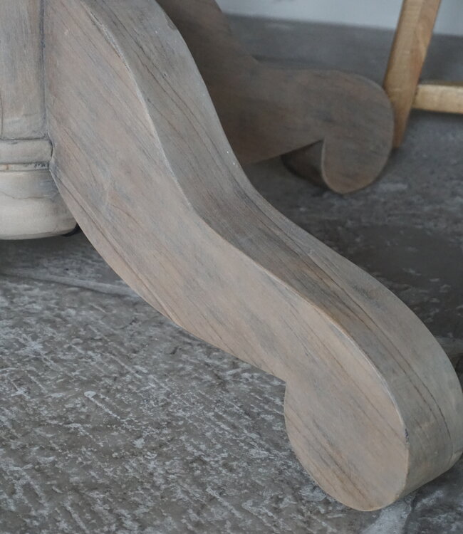 Rene Houtman Eetkamertafel Rond | Hout | Ø121 x H79 cm | Grijs