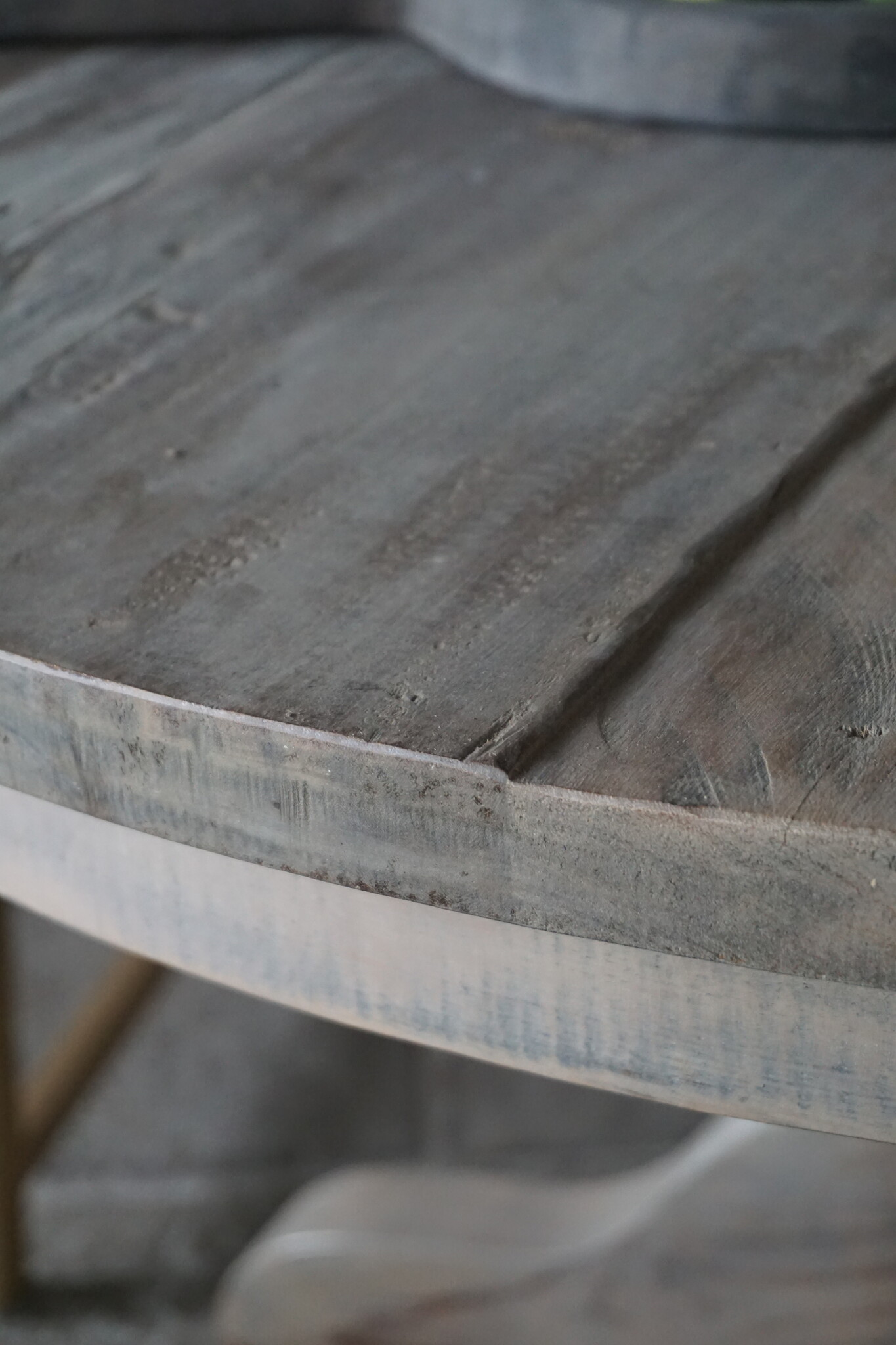 Rene Houtman Eetkamertafel Rond | Hout | Ø121 x H79 cm | Grijs