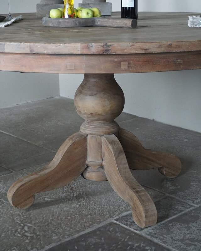 Rene Houtman Eetkamertafel Rond | Hout | Ø160 x H80 cm | Bruin