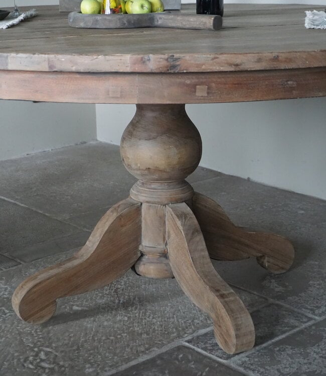 Rene Houtman Eetkamertafel Rond | Hout | Ø160 x H80 cm | Bruin