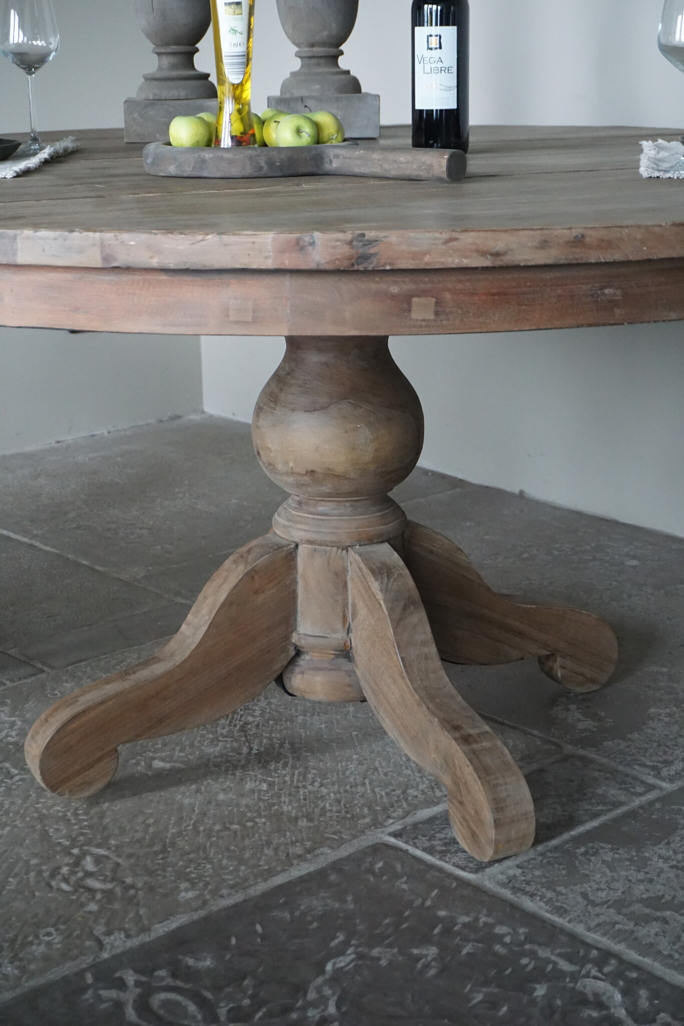 Rene Houtman Eetkamertafel Rond | Hout | Ø160 x H80 cm | Bruin