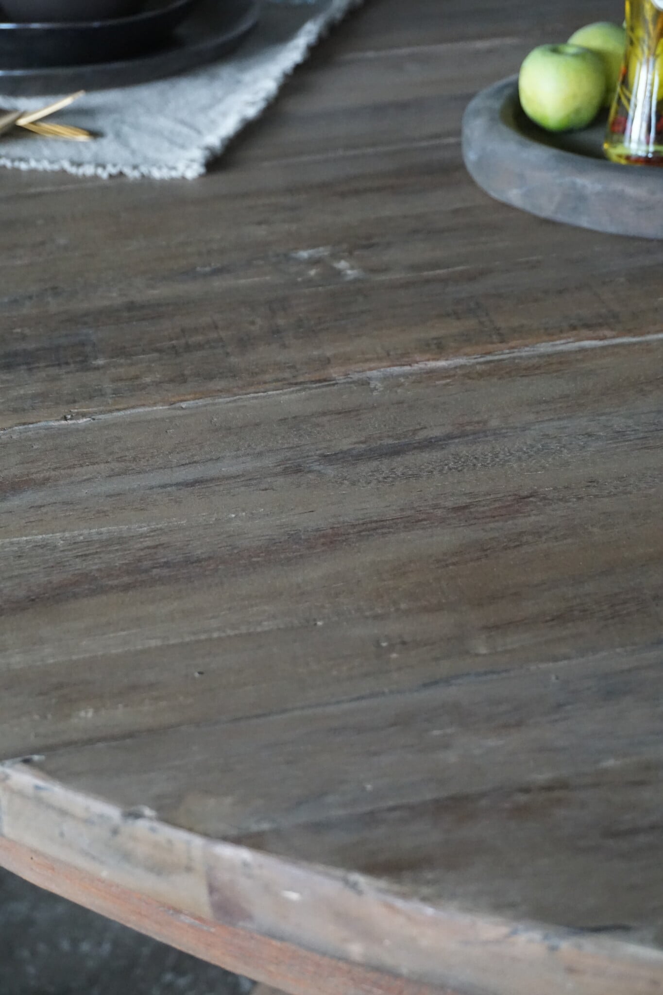 Rene Houtman Eetkamertafel Rond | Hout | Ø160 x H80 cm | Bruin