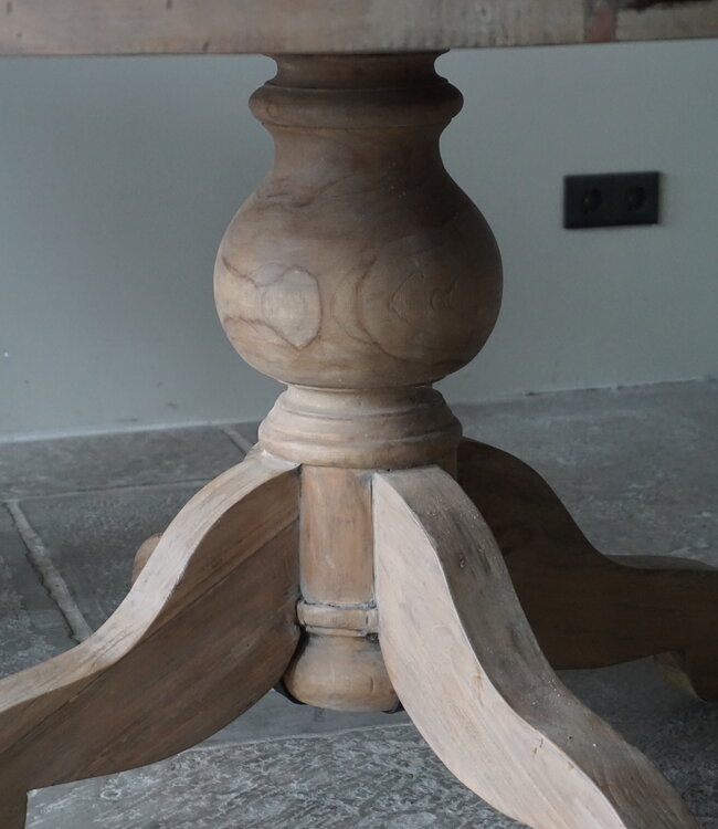 Rene Houtman Eetkamertafel Rond | Hout | Ø160 x H79 cm | Bruin