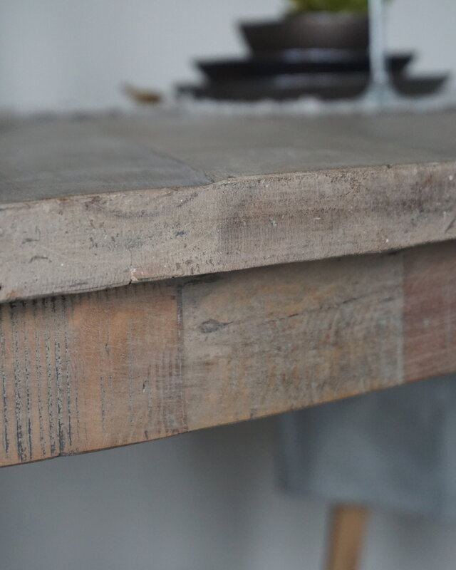 Rene Houtman Eetkamertafel Rond | Hout | Ø160 x H79 cm | Bruin