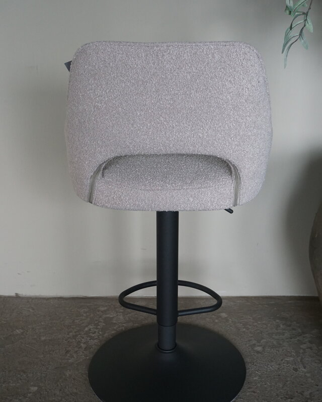 LABEL51 Barstoel Fer | Boucle Naturel | Verstelbaar H92-113 cm