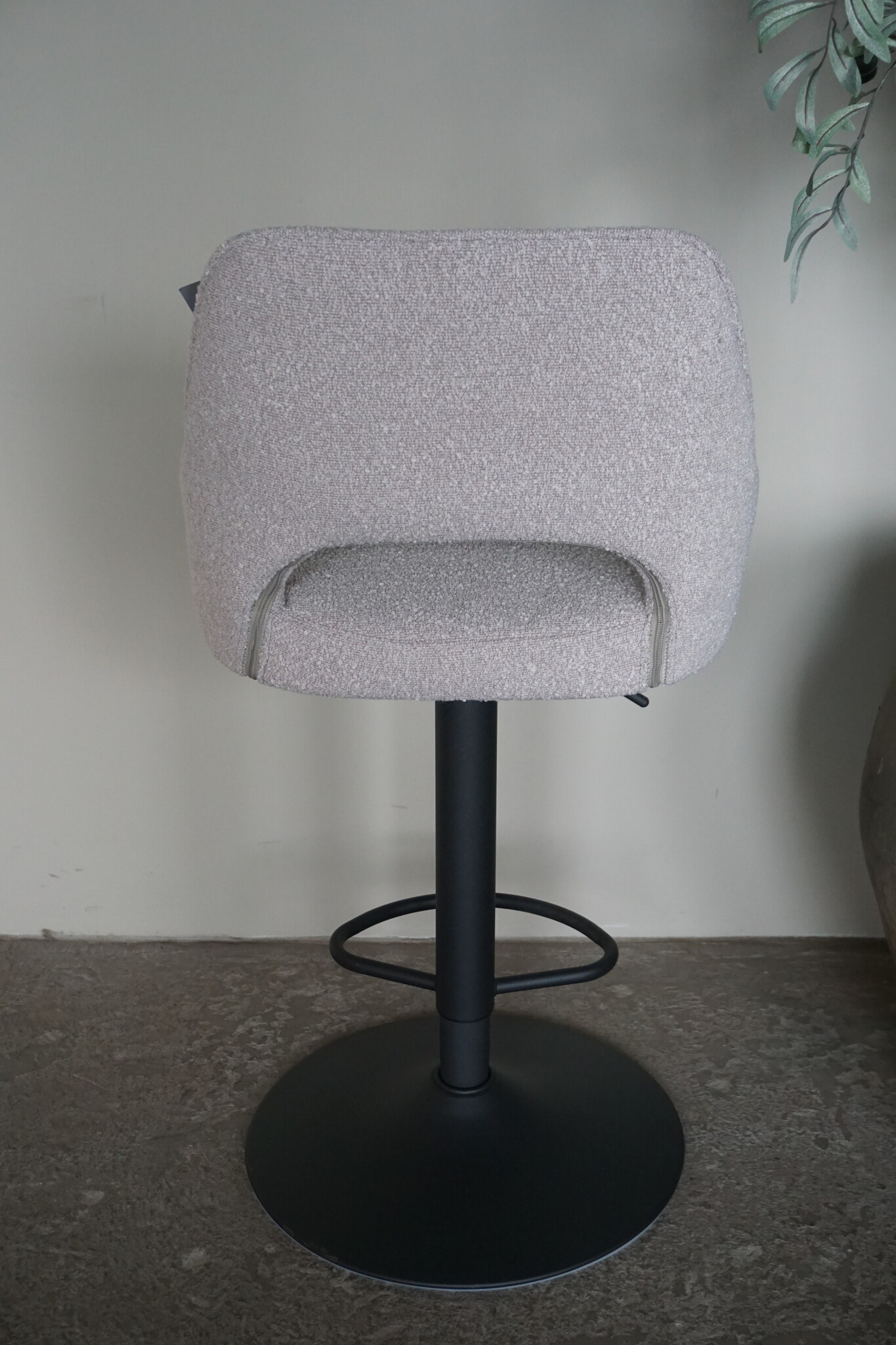 LABEL51 Barstoel Fer | Boucle Naturel | Verstelbaar H92-113 cm