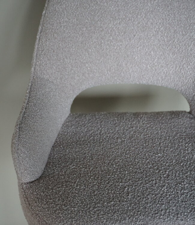 LABEL51 Barstoel Fer | Boucle Naturel | Verstelbaar H92-113 cm