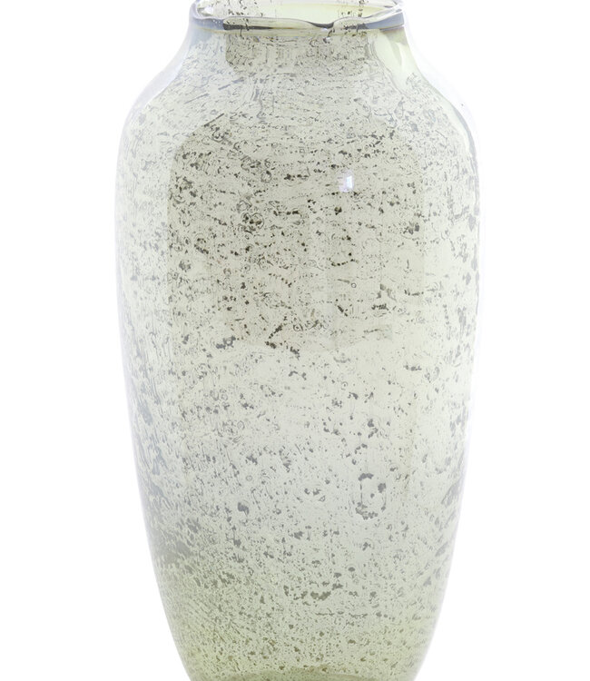 Light&Living Vaas Noami | Olijfgroen Glas | Ø21 x H40 cm