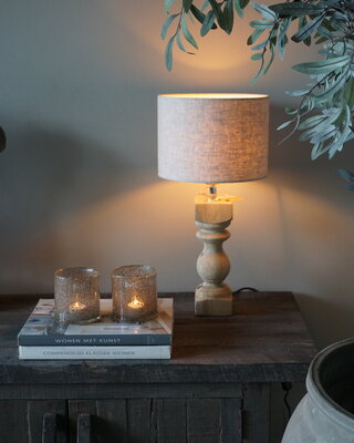 Light&Living Lampenvoet Cumani | Hout | Naturel of Bruin