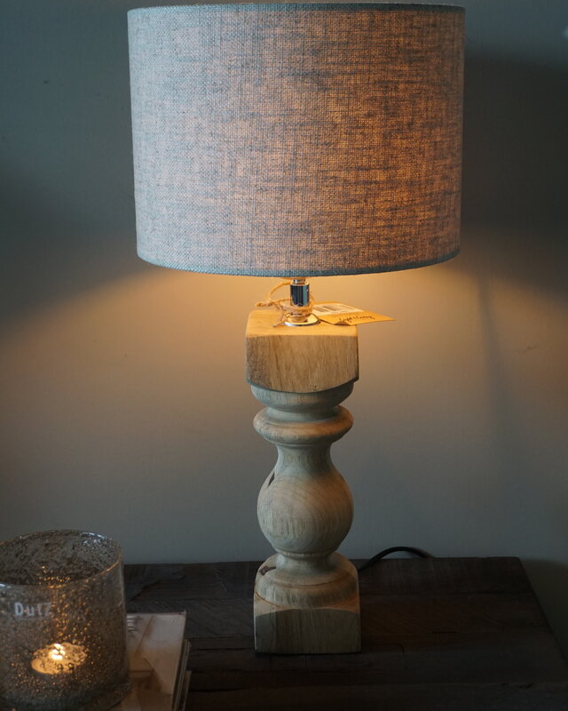 Light&Living Lampenvoet Cumani | Hout | Naturel of Bruin