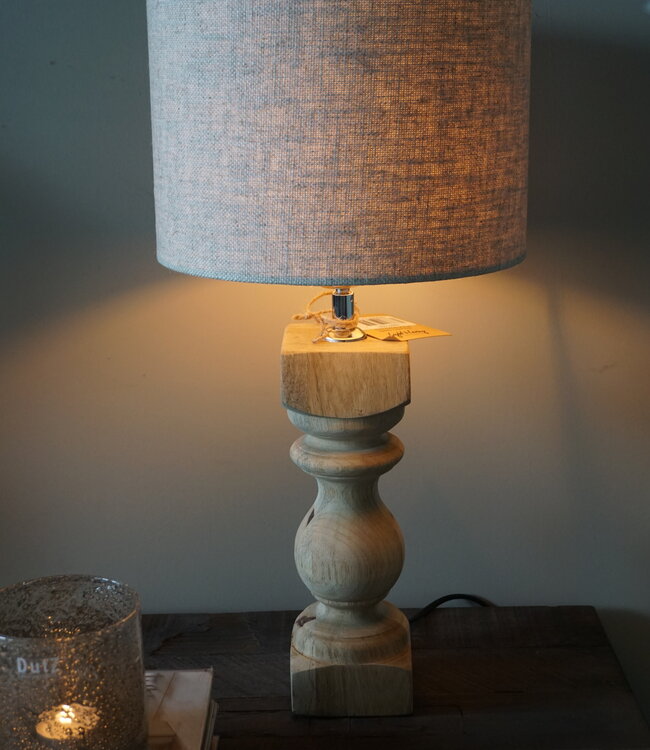 Light&Living Lampenvoet Cumani | Hout | Naturel of Bruin
