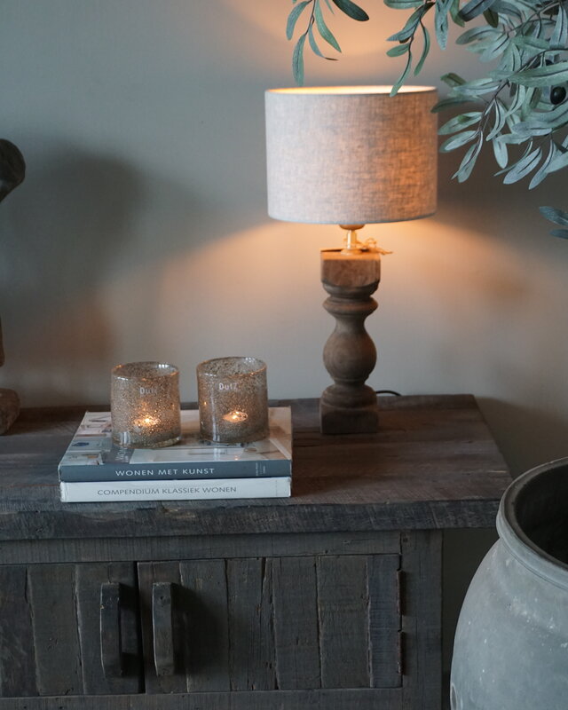 Light&Living Lampenvoet Cumani | Hout | Naturel of Bruin