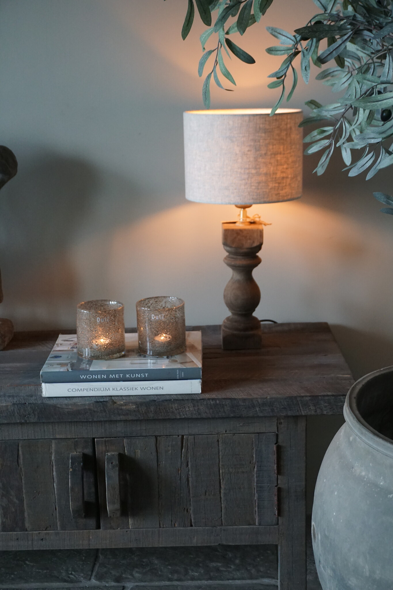 Light&Living Lampenvoet Cumani | Hout | Naturel of Bruin
