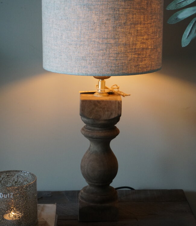 Light&Living Lampenvoet Cumani | Hout | Naturel of Bruin