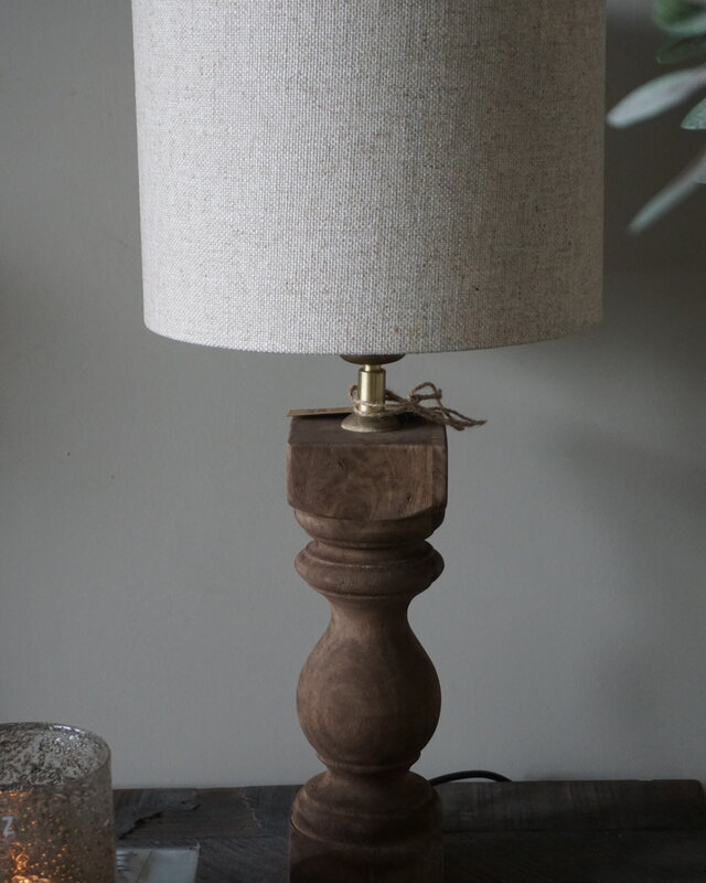 Light&Living Lampenvoet Cumani | Hout | Naturel of Bruin