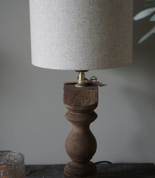Light&Living Lampenvoet Cumani | Hout | Naturel of Bruin