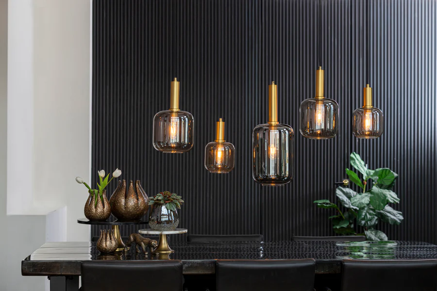 Light&Living Hanglamp Lekar | 5 Lampen | 2 Kleuren