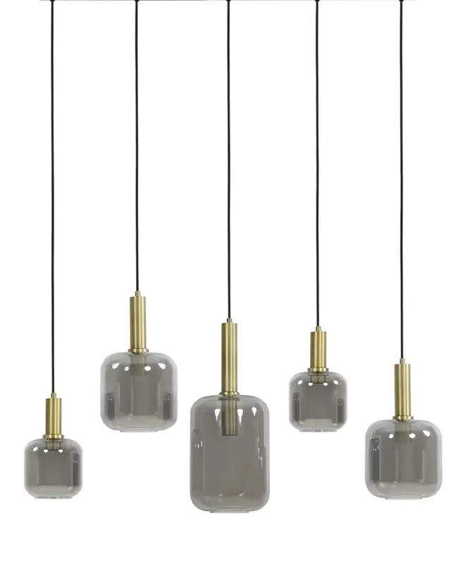Light&Living Hanglamp Lekar | 5 Lampen | 2 Kleuren