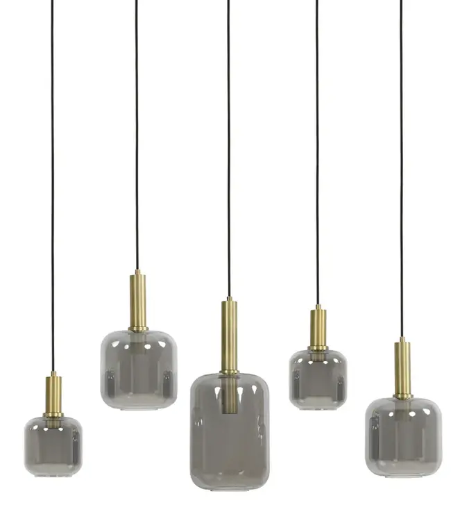Light&Living Hanglamp Lekar | 5 Lampen | 2 Kleuren