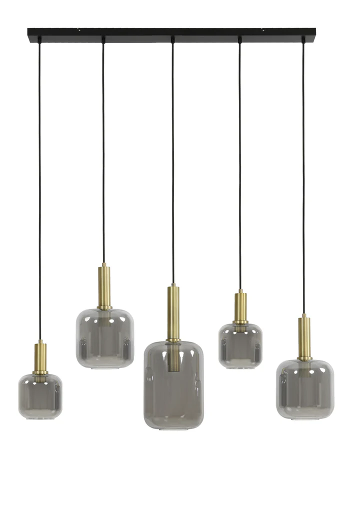 Light&Living Hanglamp Lekar | 5 Lampen | 2 Kleuren