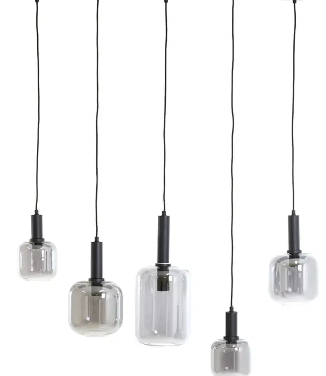 Light&Living Hanglamp Lekar | 5 Lampen | 2 Kleuren