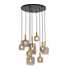 Hanglamp Lekar | 9 Lampen | Antiek Brons