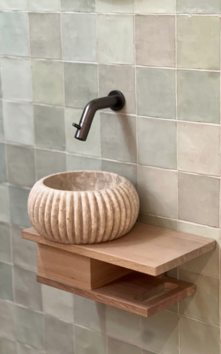 Loutro Bathroomware Waskom Agora | Beige | 2 Maten