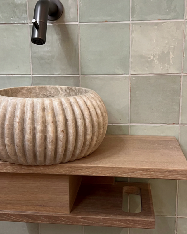 Loutro Bathroomware Waskom Agora | Beige | 2 Maten