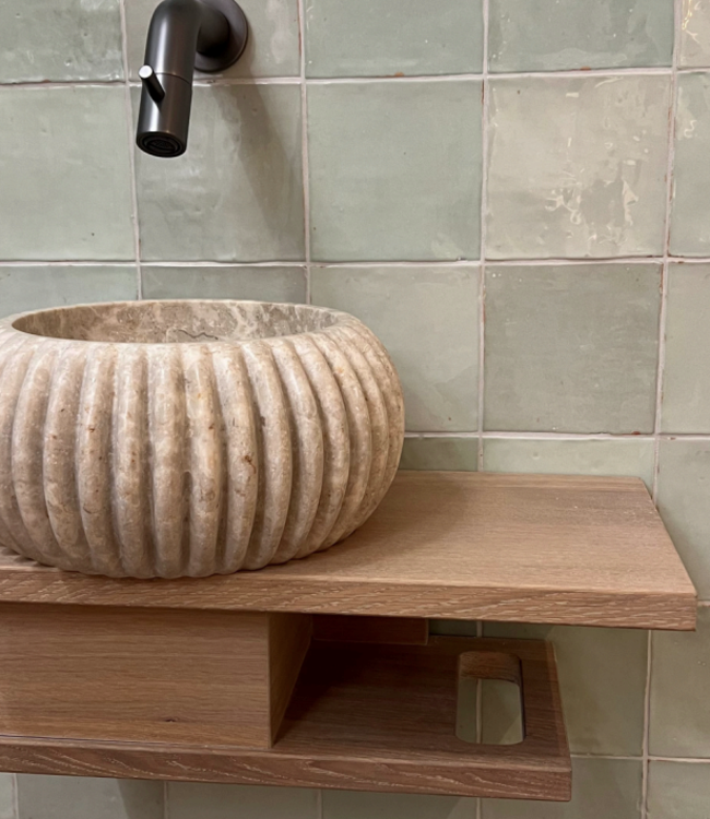 Loutro Bathroomware Waskom Agora | Beige | 2 Maten