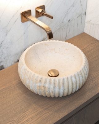 Loutro Bathroomware Waskom Agora | Beige | 2 Maten