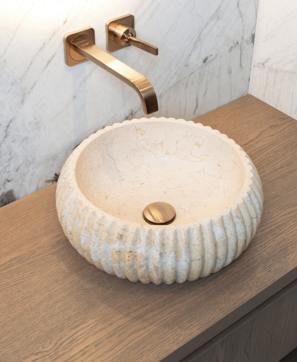 Loutro Bathroomware Waskom Agora | Beige | 2 Maten