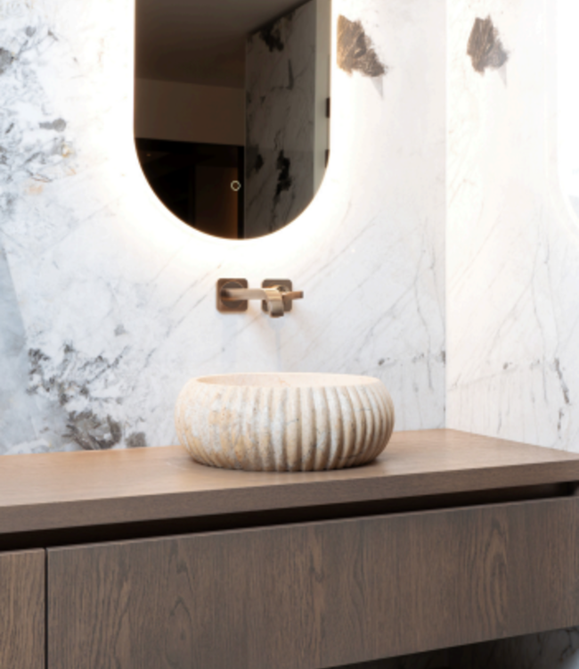 Rene Houtman Waskom Agora | Beige | 2 Maten