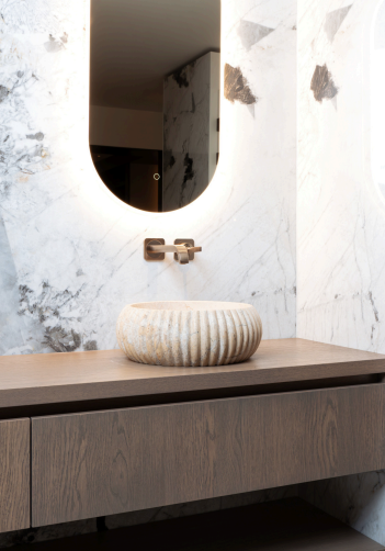 Loutro Bathroomware Waskom Agora | Beige | 2 Maten